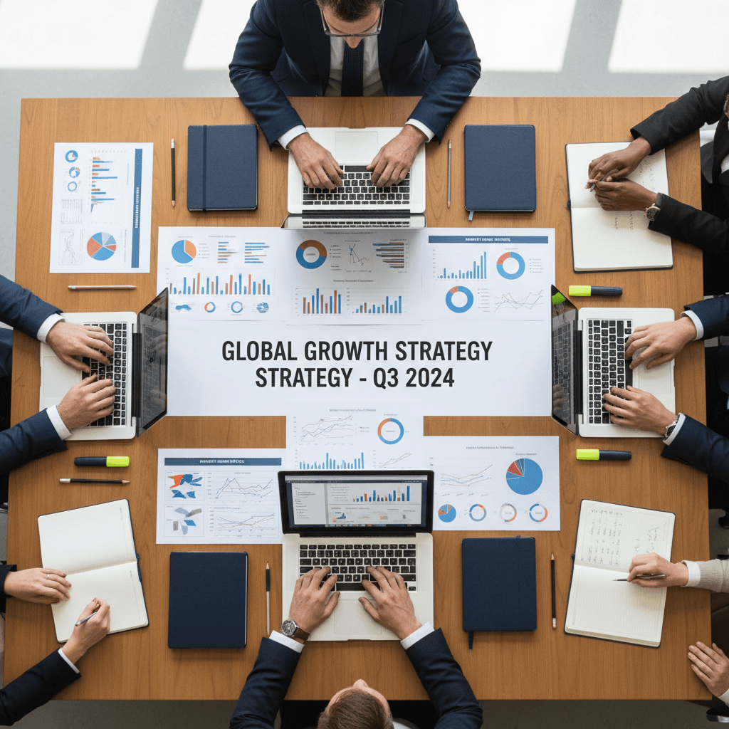 Data strategy consulting session with roadmap planning documents